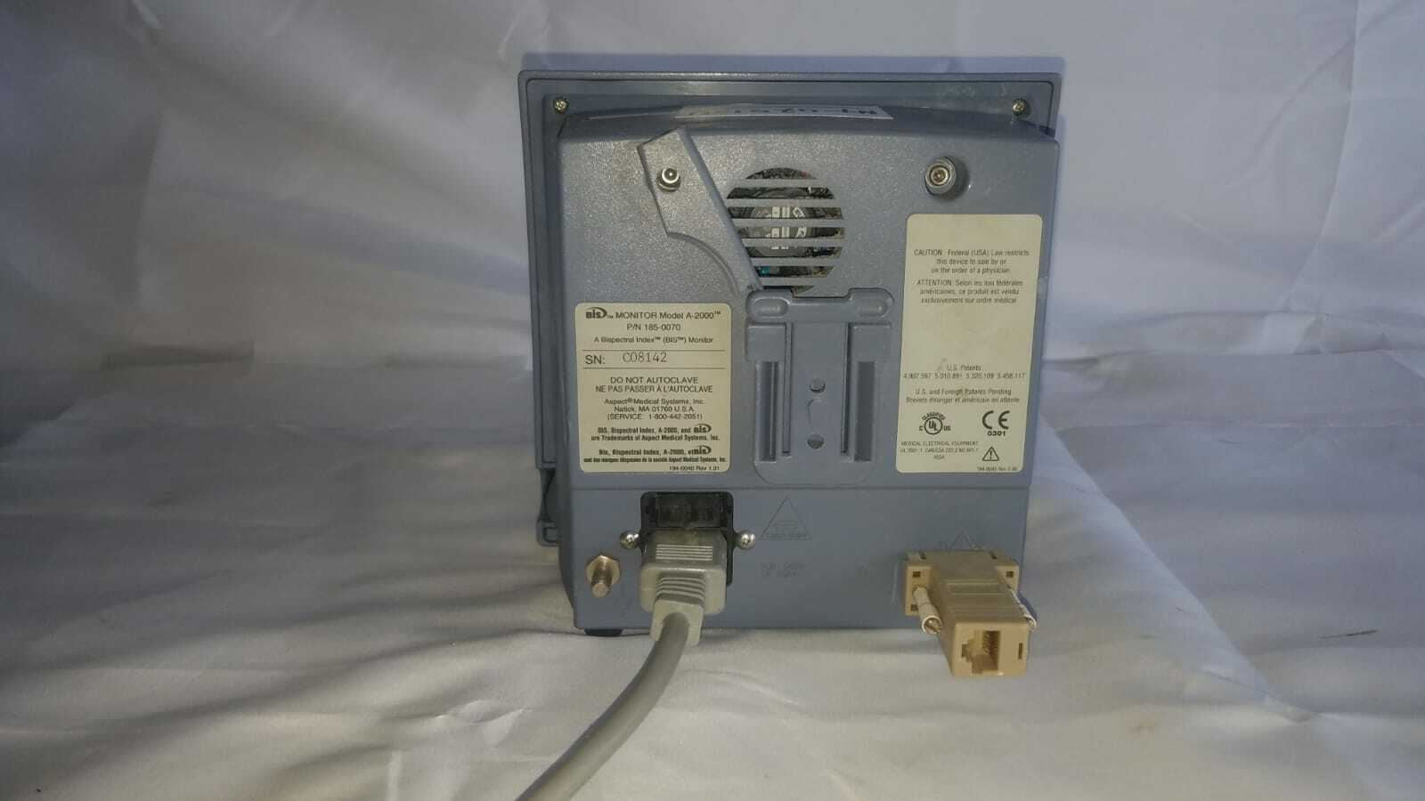 Aspect BIS Medical Systems Index Patient Monitor A-2000 (NY201U) DIAGNOSTIC ULTRASOUND MACHINES FOR SALE