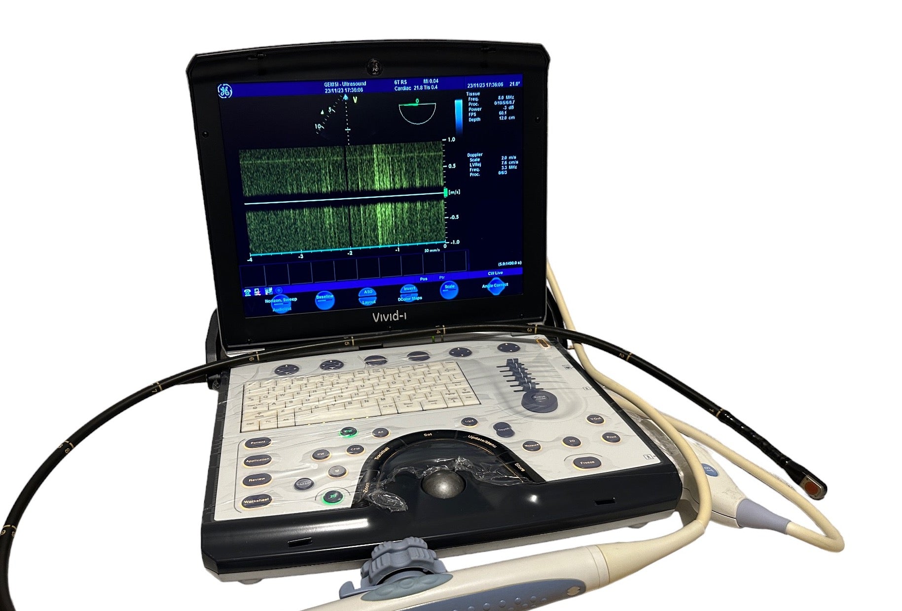 GE Vivid I Color Doppler Ultrasound & 6T TEE Probe DIAGNOSTIC ULTRASOUND MACHINES FOR SALE