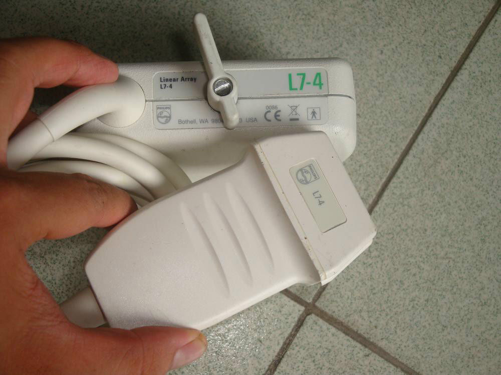 a person is holding aprobe