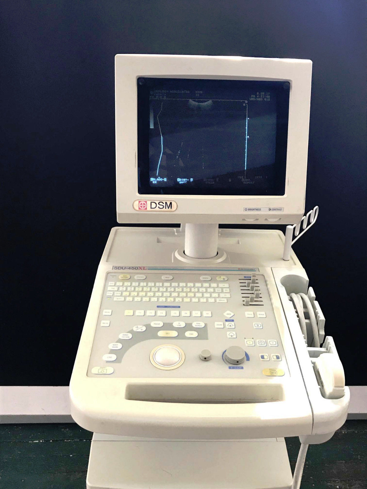 Shimadzu DSM SDU-450XL Ultrasound w/ VA40R-035U Probe DIAGNOSTIC ULTRASOUND MACHINES FOR SALE