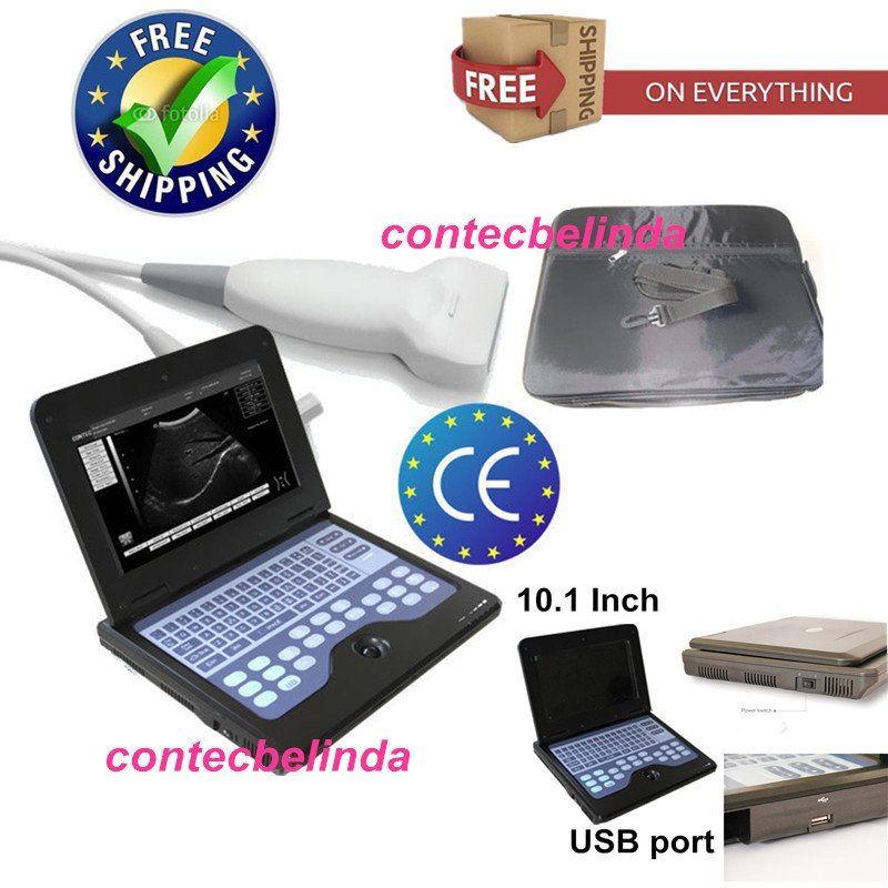 Promotion New Portable laptop machine ultrasound scanner 7.5M Linear Probe CE 658126680288 DIAGNOSTIC ULTRASOUND MACHINES FOR SALE