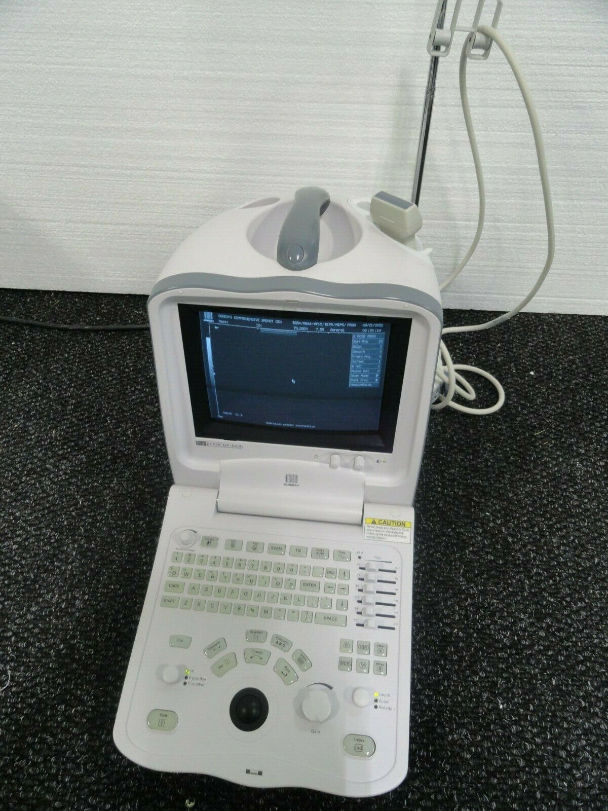 Mindray DP-6600 Digital Portable Ultrasound with Linear Probe Transducer DIAGNOSTIC ULTRASOUND MACHINES FOR SALE