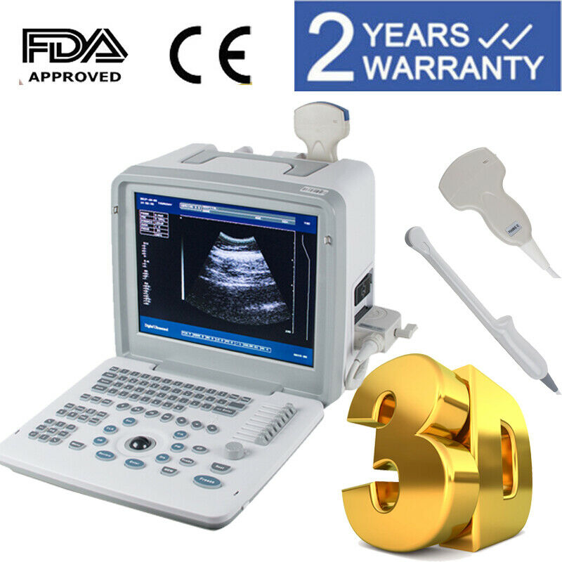 Medical Digital Ultrasound Scanner Machine Diagnostic Convex Vaginal Probe W/ 3D DIAGNOSTIC ULTRASOUND MACHINES FOR SALE