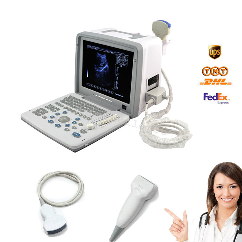 Portable LCD Ultrasound Scanner 12'',3.5MHz Convex probe.7.5MHz Linear Probe,+3D DIAGNOSTIC ULTRASOUND MACHINES FOR SALE