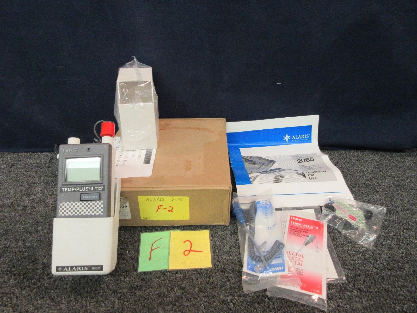 ALARIS MEDICAL TEMP PLUS II THERMOMETER 2080 IVAC RECTAL ORAL PROBE NEW DIAGNOSTIC ULTRASOUND MACHINES FOR SALE