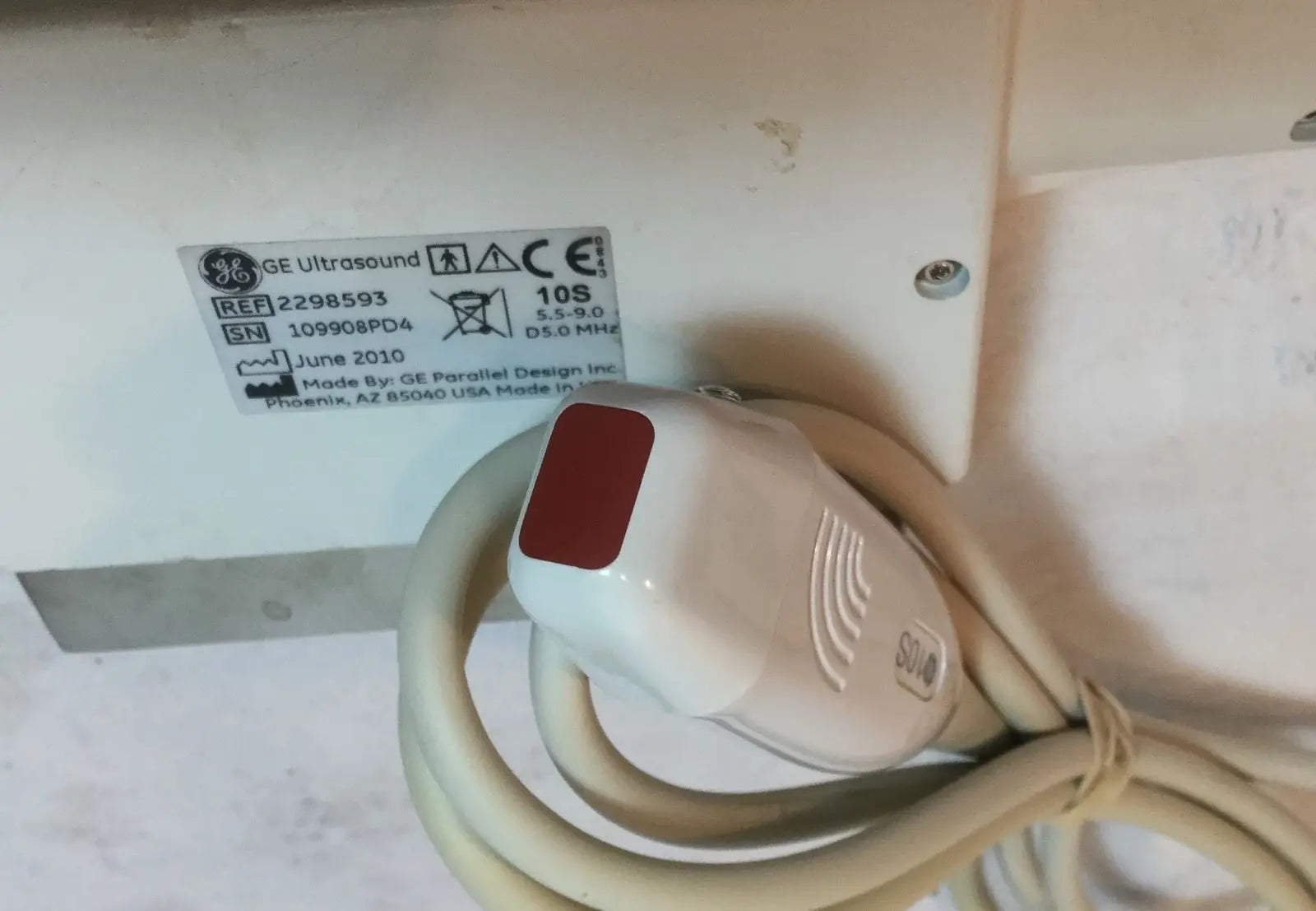 GE Logiq 10S 2010 Ultrasound Transducer Probe Model 2298593 5.5-9.0MHZ DIAGNOSTIC ULTRASOUND MACHINES FOR SALE