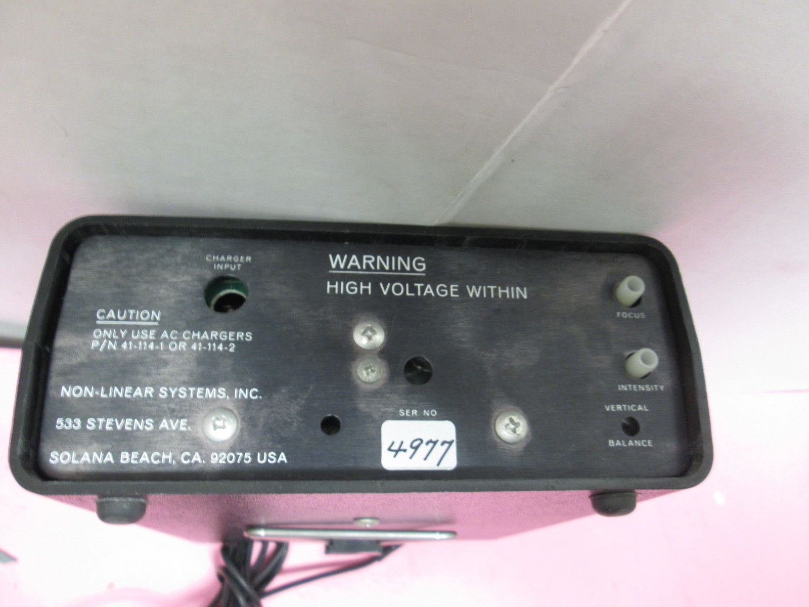 Non-Linear Systems NLS MS-15 Miniscope Oscilloscope Mini scope PKW-105 Probe DIAGNOSTIC ULTRASOUND MACHINES FOR SALE