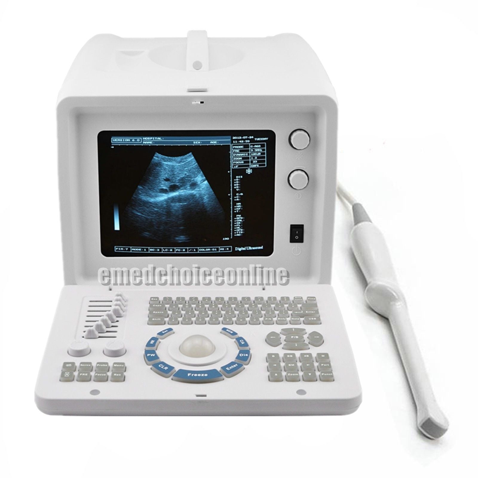 LCD Digital Ultrasound Scanner Scan with 6.5MHz Transvaginal Probe Medical Tool DIAGNOSTIC ULTRASOUND MACHINES FOR SALE