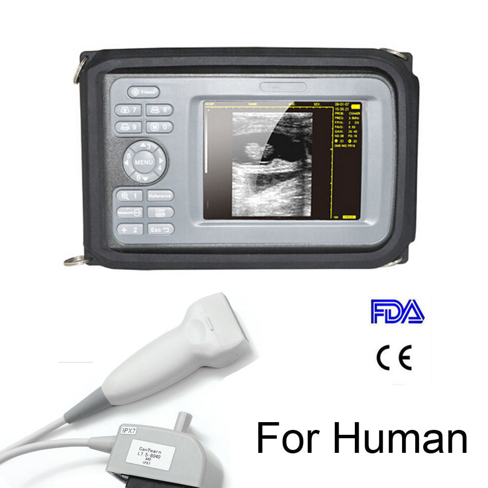Handheld Ultrasound Scanner Digital Machine +Linear Probe 5.5 inch Human CE FAD 190891767356 DIAGNOSTIC ULTRASOUND MACHINES FOR SALE