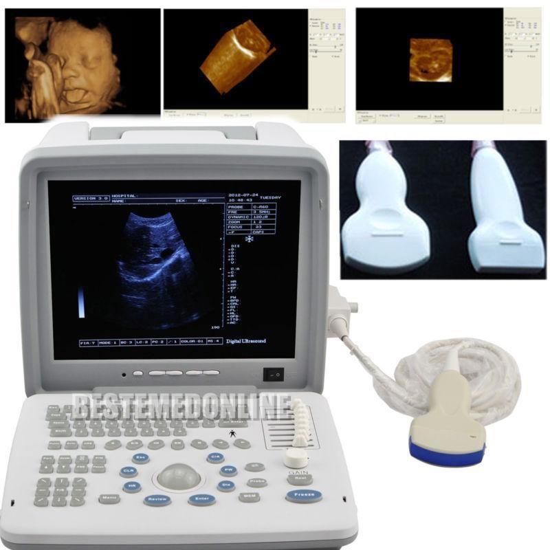 Medical Digital Ultrasound Scanner Machine + Convex + Linear Probes 3D Sale 190891868398 DIAGNOSTIC ULTRASOUND MACHINES FOR SALE