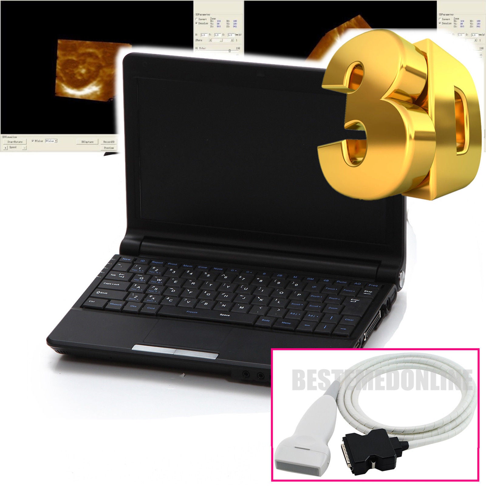 Medical Portable Notebook Laptop Ultrasound Scanner Digital 6.5Mhz Linear Probe 190891866813 DIAGNOSTIC ULTRASOUND MACHINES FOR SALE