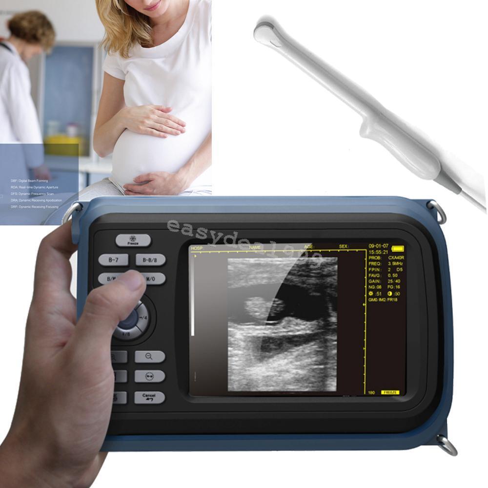 Portable Handheld Digital Ultrasound Scanner Transvaginal Probe Battery AC Case DIAGNOSTIC ULTRASOUND MACHINES FOR SALE
