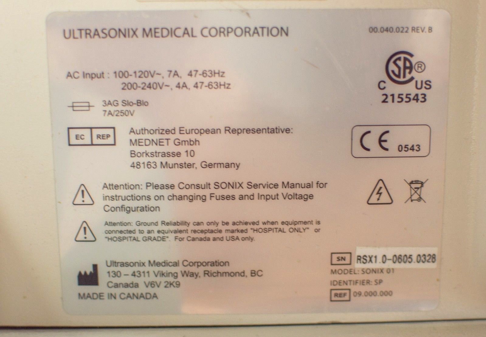 Ultrasonix Sonix SP Ultrasound System w/ Probes PA4-2 / 20 & L14-5 / 38 DIAGNOSTIC ULTRASOUND MACHINES FOR SALE