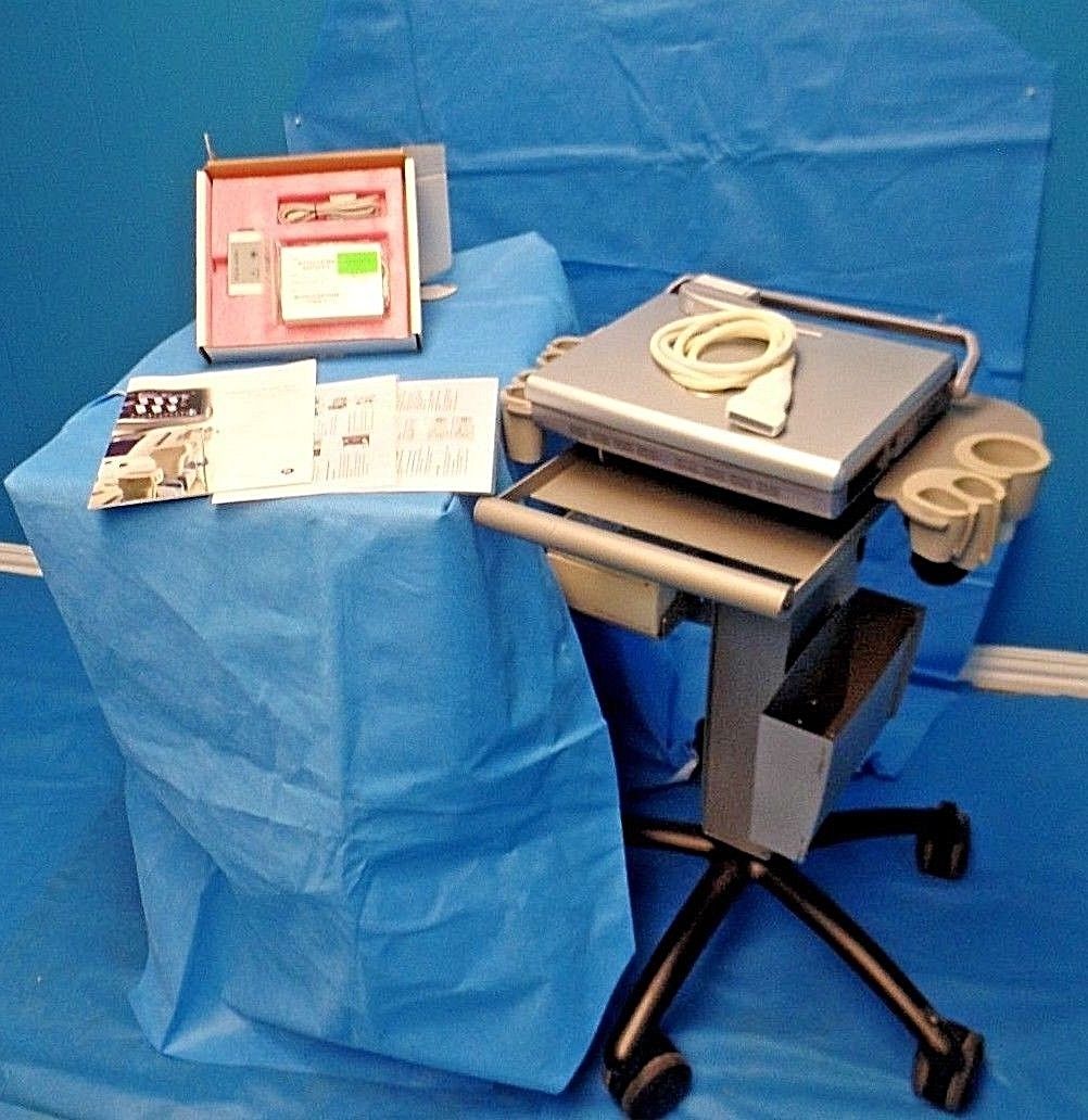GE Logiq e Ultrasound software version R6.0.5 w/ GE 8l-RS DOM 2010 DIAGNOSTIC ULTRASOUND MACHINES FOR SALE