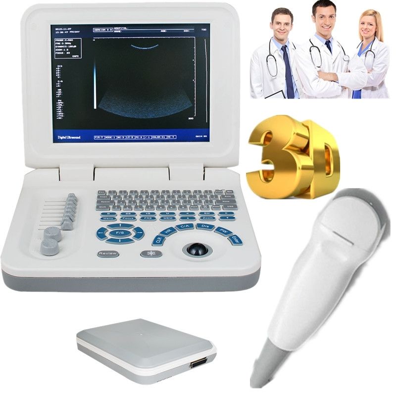 USB 10 " Nootbook Full Digital Ultrasound Scanner Machine Micro-convex Probe 3D 190891218131 DIAGNOSTIC ULTRASOUND MACHINES FOR SALE