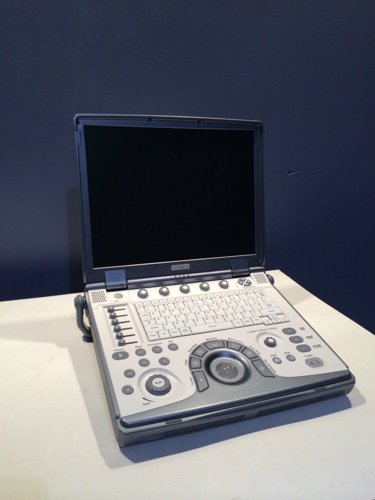 a ultraasound sitting on top of a white table
