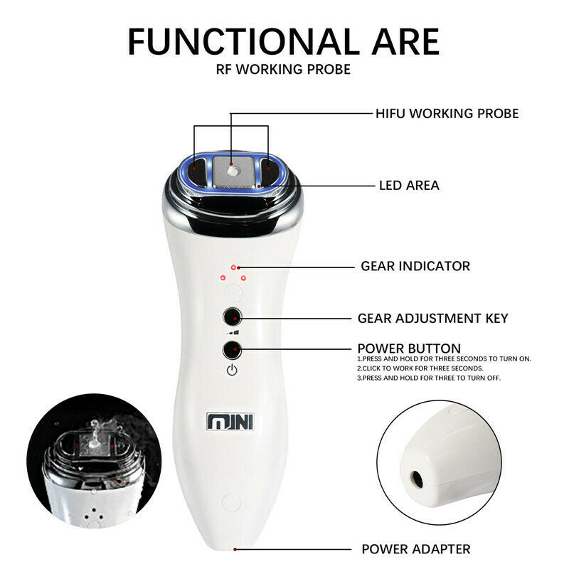 Mini Hifu Ultrasound Machine Face Lifting Skin Tighten Wrinkle Reduction Facial DIAGNOSTIC ULTRASOUND MACHINES FOR SALE
