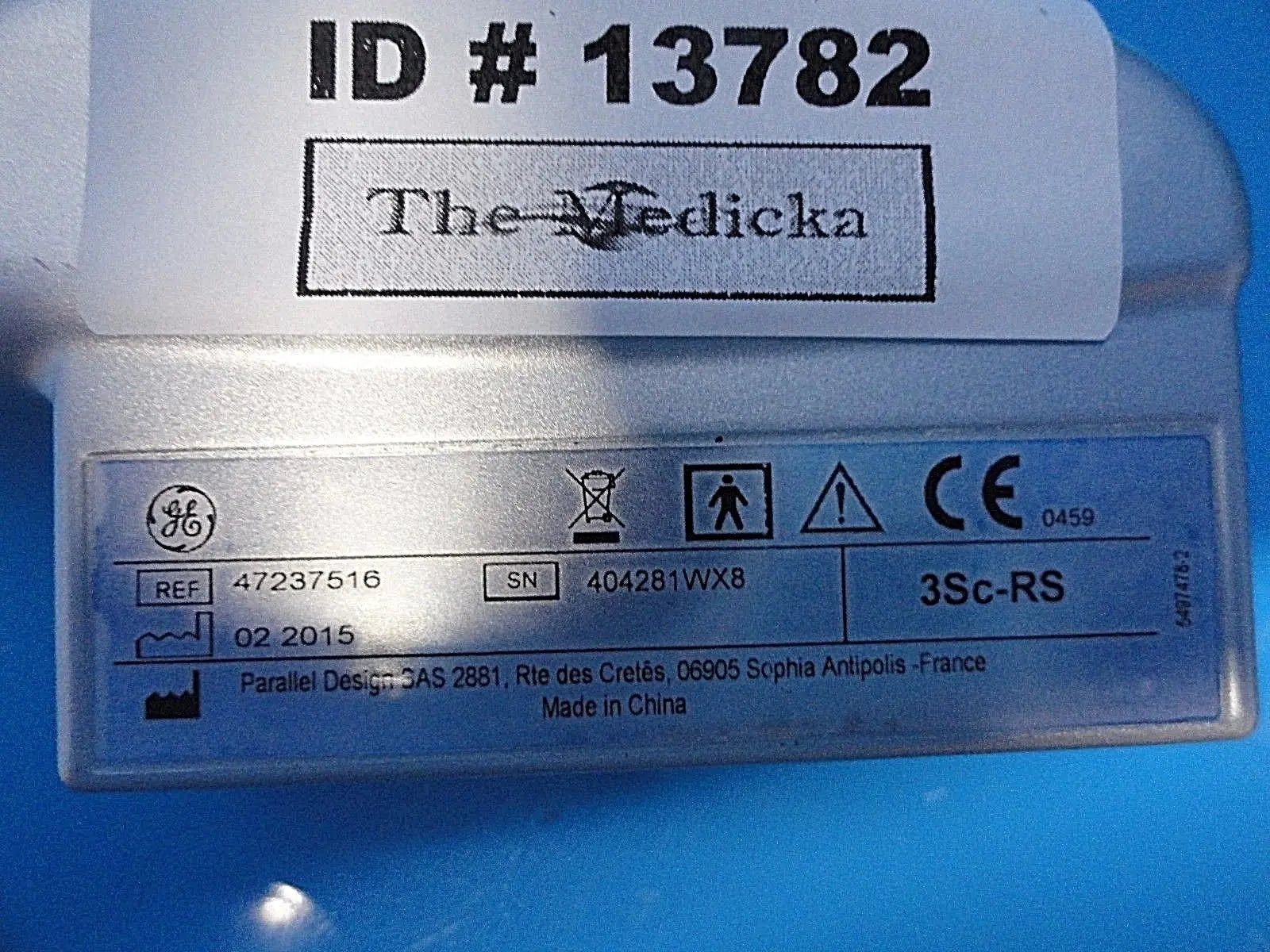 2015 GE 3Sc-RS Ultrasound Sector Phased Array Transducer P/N 47237516 ~13782 DIAGNOSTIC ULTRASOUND MACHINES FOR SALE