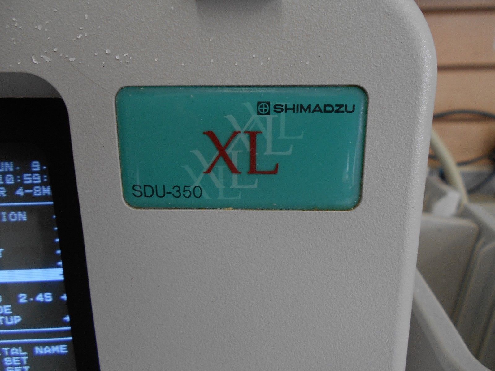 SHIMADZU SDU-350 XL Ultrasound With 2 Probes - Damaged - Turned On* DIAGNOSTIC ULTRASOUND MACHINES FOR SALE