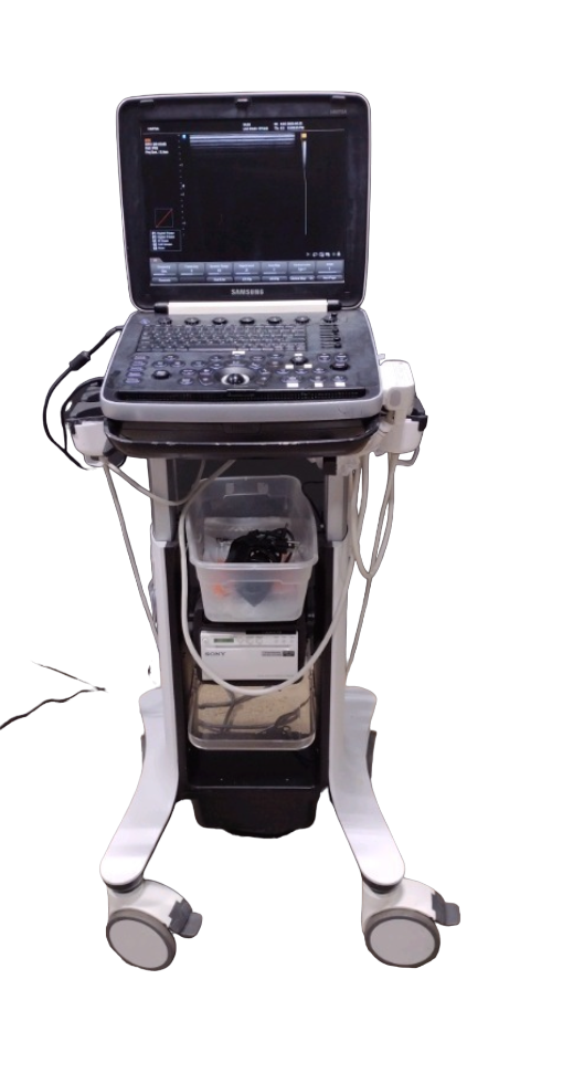 SAMSUNG HM70A PORTABLE ULTRASOUND MACHINE WITH 2 PROBES (PE2-4, LA3-16AD) 2015 DIAGNOSTIC ULTRASOUND MACHINES FOR SALE