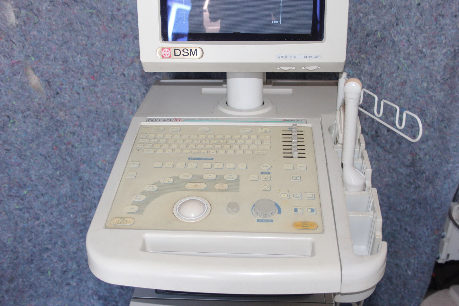 Shimadzu Diagnostic Ultrasound system SDU-450XL w/ two probes DIAGNOSTIC ULTRASOUND MACHINES FOR SALE