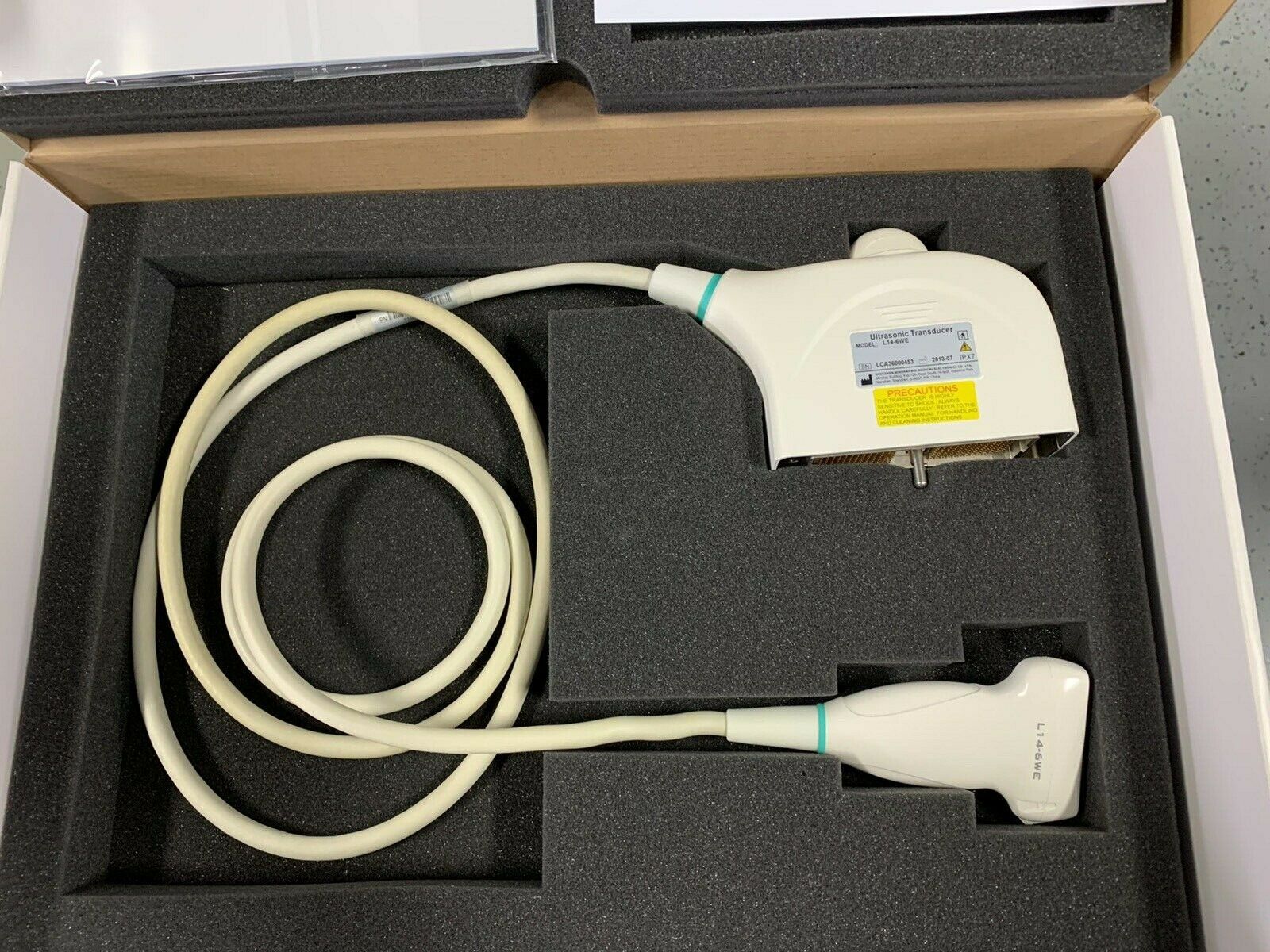 MINDRAY L14-6WE ULTRASOUND TRANSDUCER PROBE FOR DC-8 MODEL DIAGNOSTIC ULTRASOUND MACHINES FOR SALE