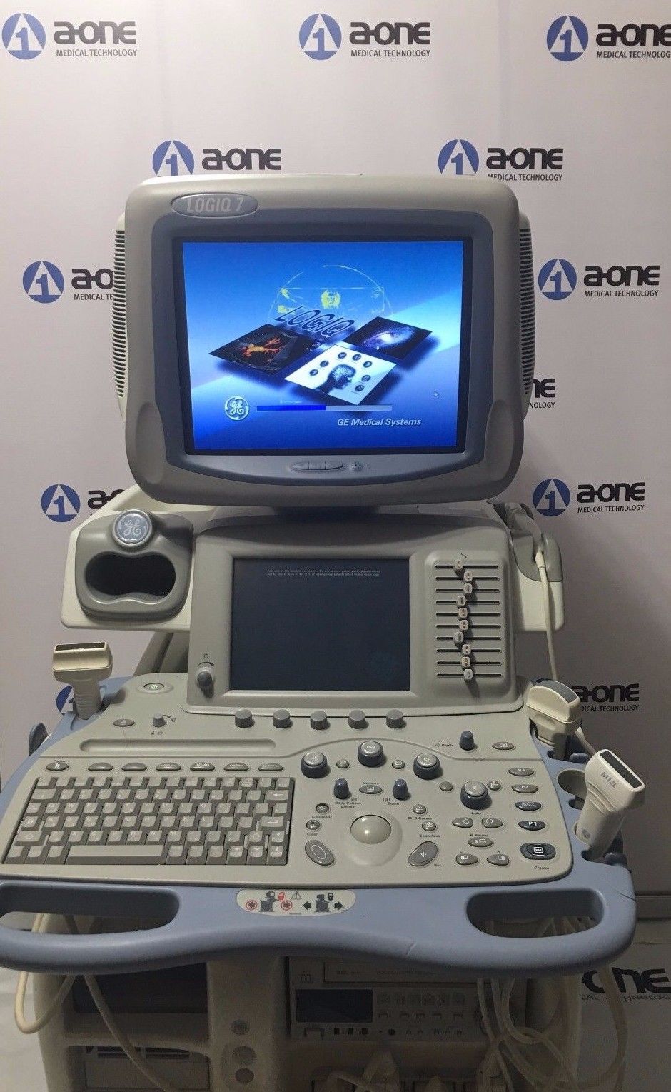 GE Logiq 9 Ultrasound System with 3.5C, E8C, 7L, 10L, and M12L  Transducers DIAGNOSTIC ULTRASOUND MACHINES FOR SALE