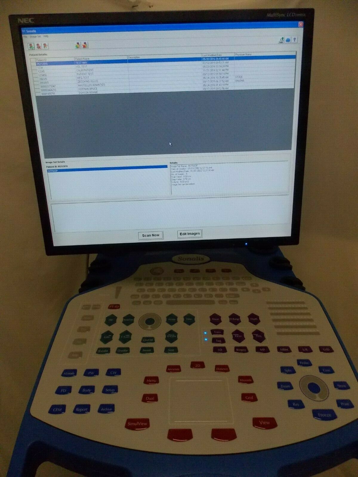 NOMOS P/N 206,326 SONALIS Ultrasound Imaging System DIAGNOSTIC ULTRASOUND MACHINES FOR SALE