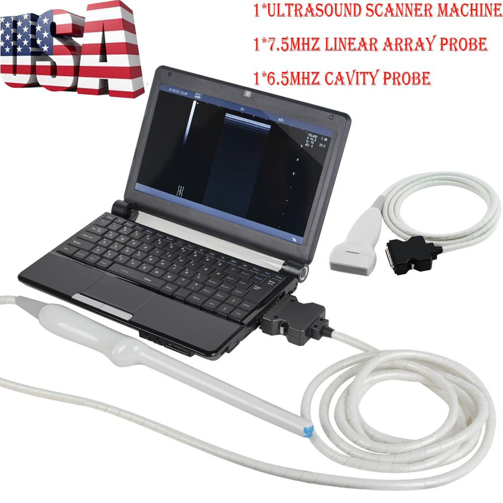 Medical Portable Laptop Ultrasound Scanner Machie+Linear Array+Cavity Probes DIAGNOSTIC ULTRASOUND MACHINES FOR SALE