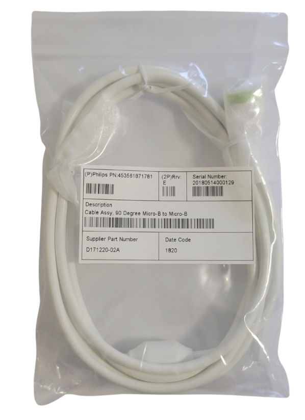 Micro USB-B Transducer Cable for Philips Lumify Ultrasound 453561871781 DIAGNOSTIC ULTRASOUND MACHINES FOR SALE