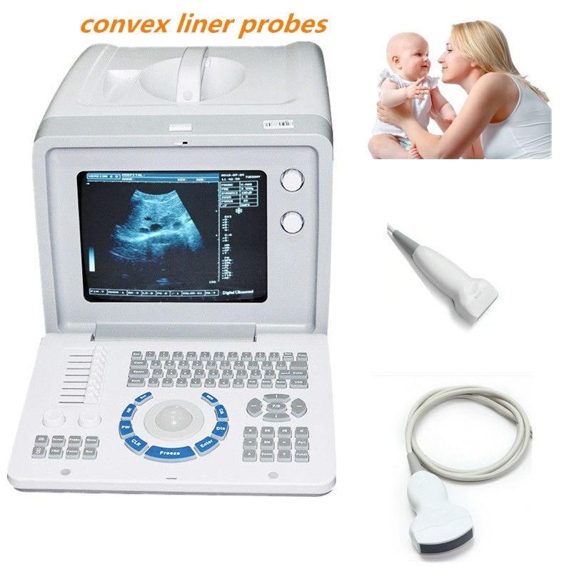 Portable Digital Ultrasound Scanner Machine Covex + Linear 2 Probes 3 d Scan 190891937520 DIAGNOSTIC ULTRASOUND MACHINES FOR SALE