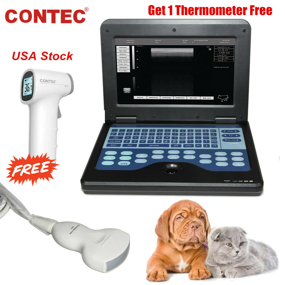 Portable VET Machine Veterinary Ultrasound Scanner 3.5MHz Convex Probe USA FedEx 6945040100676 DIAGNOSTIC ULTRASOUND MACHINES FOR SALE