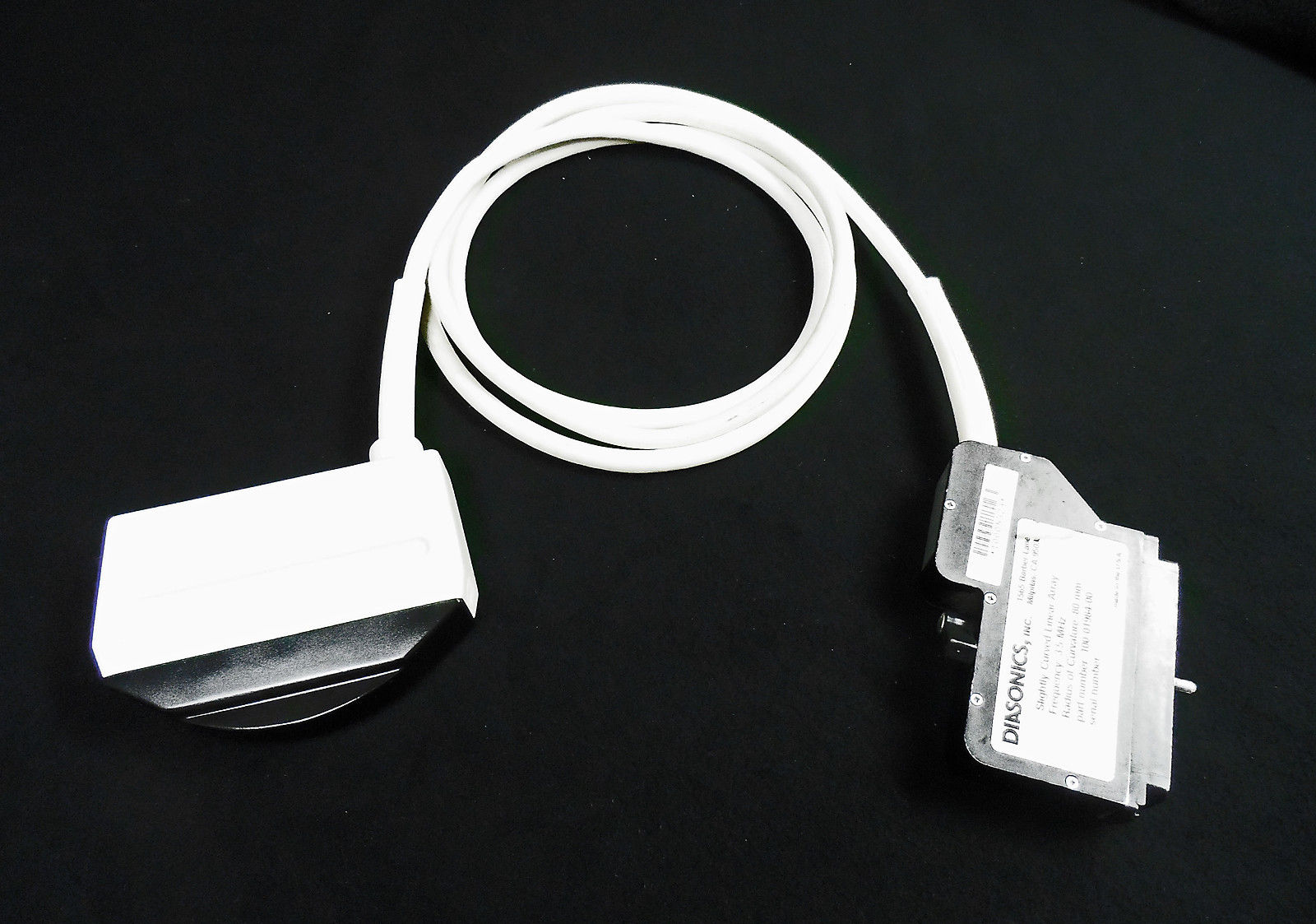 Diasonics Slightly Curved Linear Array Ultrasound Transducer Probe  100-01984-00 DIAGNOSTIC ULTRASOUND MACHINES FOR SALE