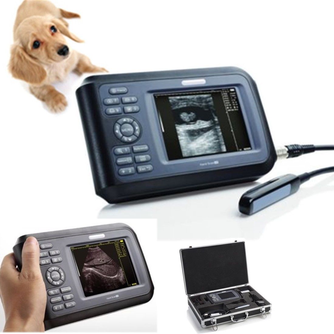 Medical LCD Veterinary handheld palm ultrasound scanner Animal rectal Probe Vet+ 190891552730 DIAGNOSTIC ULTRASOUND MACHINES FOR SALE
